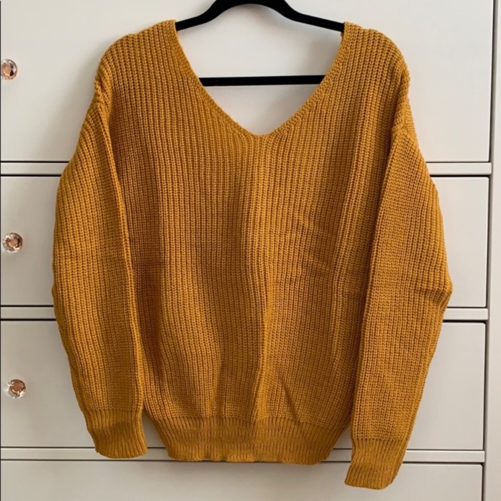 Mustard yellow sweater